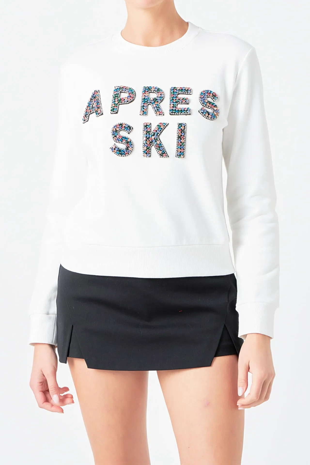 Apres Ski Embellished Sweatshirt sold by Endless Rose product image thumbnail 2