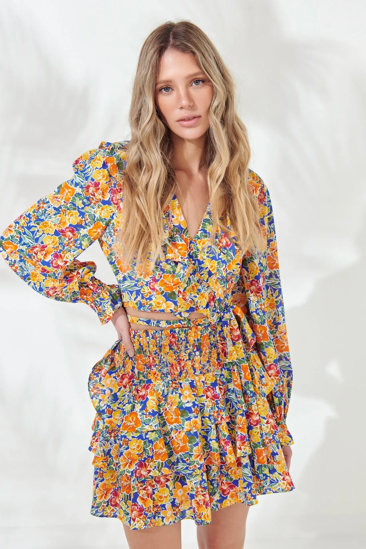Front Wrap Floral Top sold by Endless Rose product image thumbnail 5