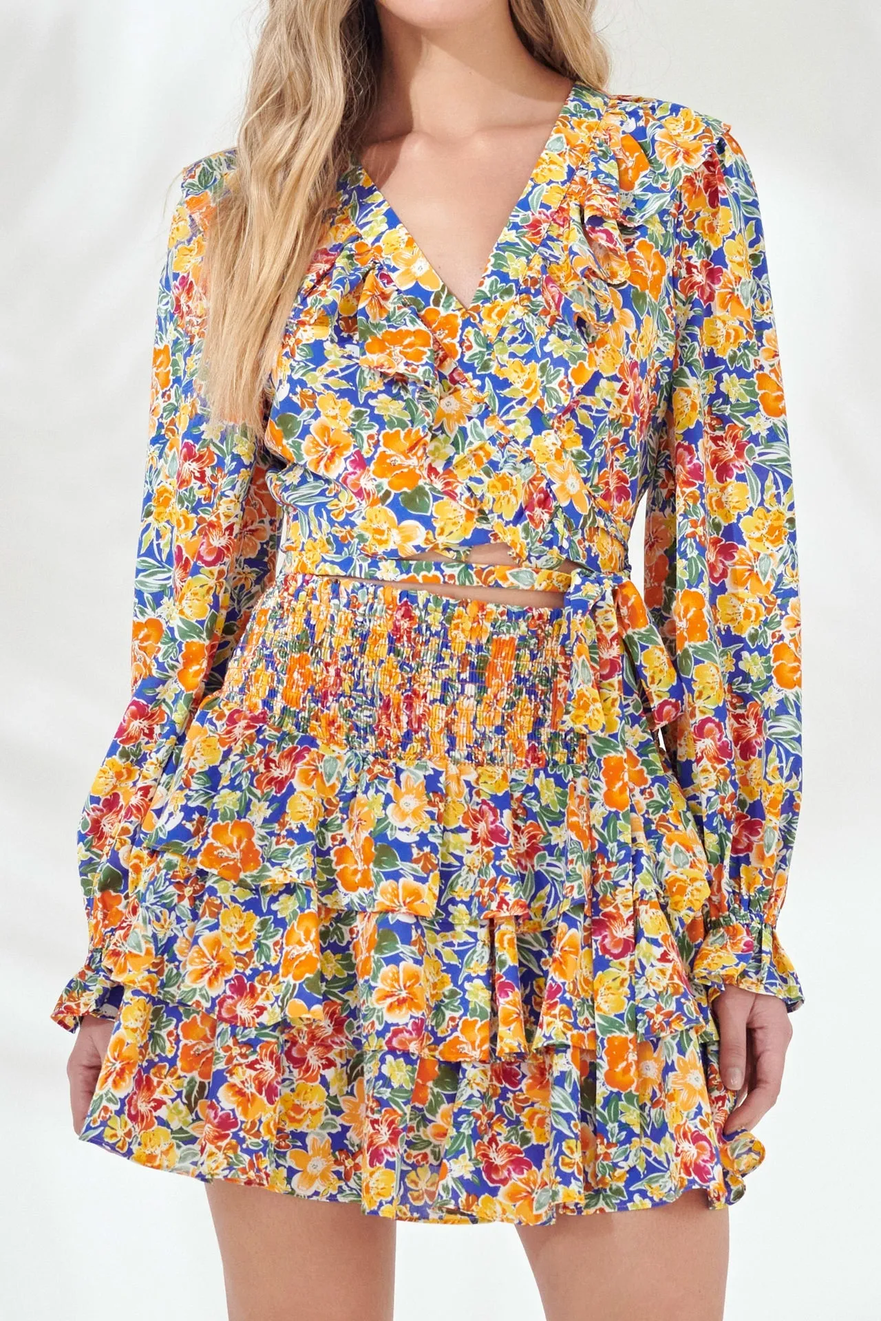 Front Wrap Floral Top sold by Endless Rose product image thumbnail 2