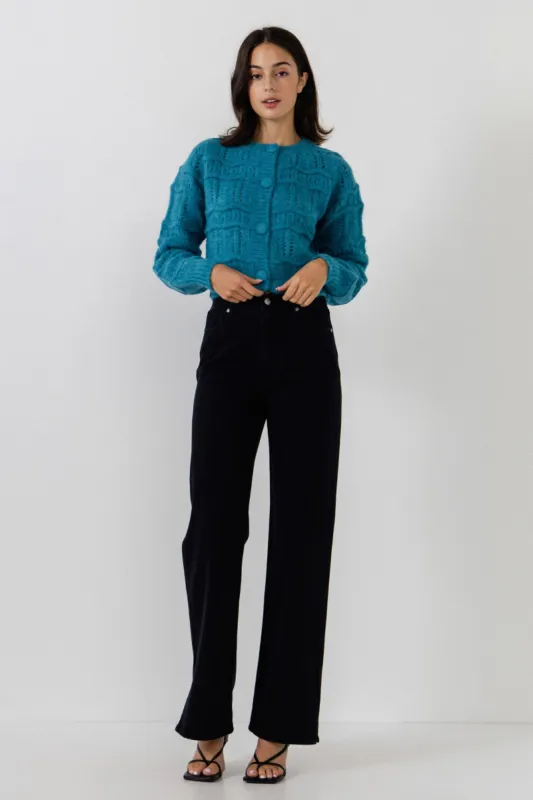 Knitted Cardigan with Coverbuttons - Final sale sold by Endless Rose