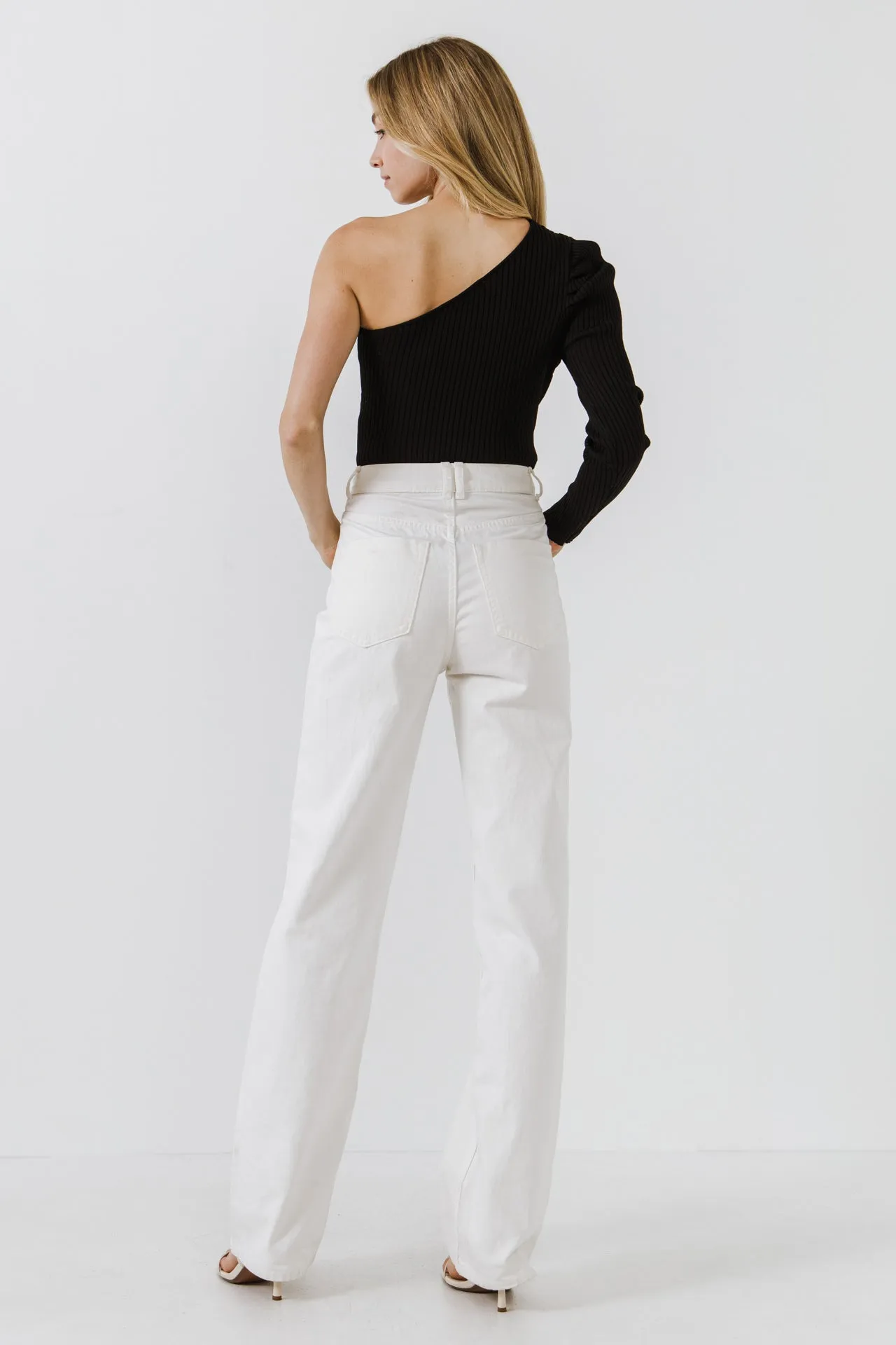 Puff Sleeve One Shoulder Top sold by Endless Rose product image thumbnail 4