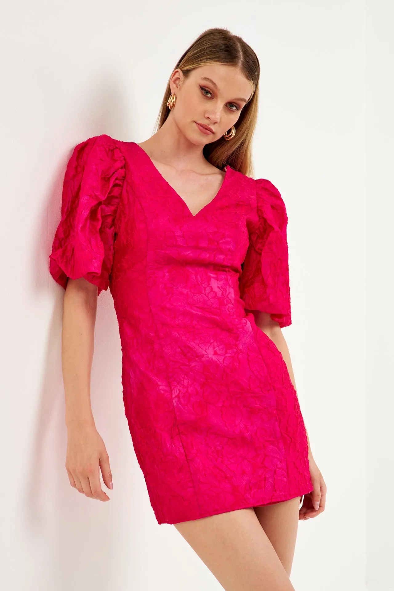 Floral Jacquard Mini Dress sold by Endless Rose product image thumbnail 5