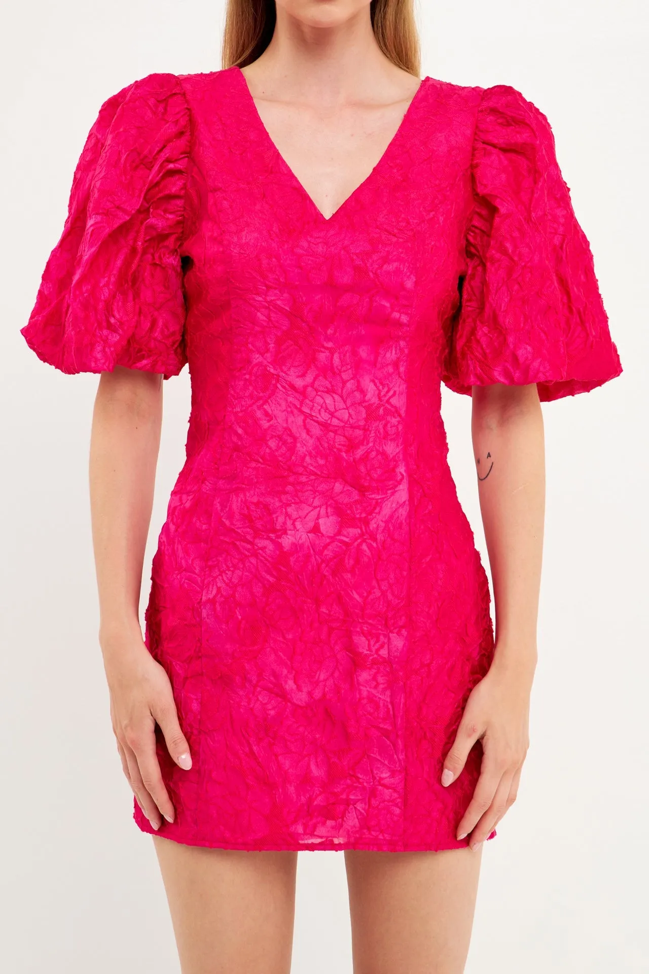 Floral Jacquard Mini Dress sold by Endless Rose product image thumbnail 2