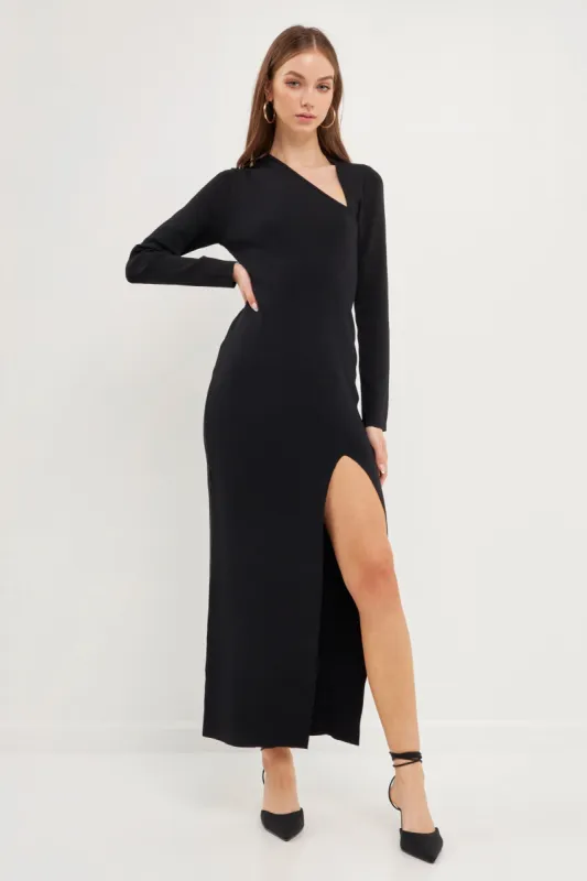 Cut Out Long Sleeve Maxi Dress sold by Endless Rose