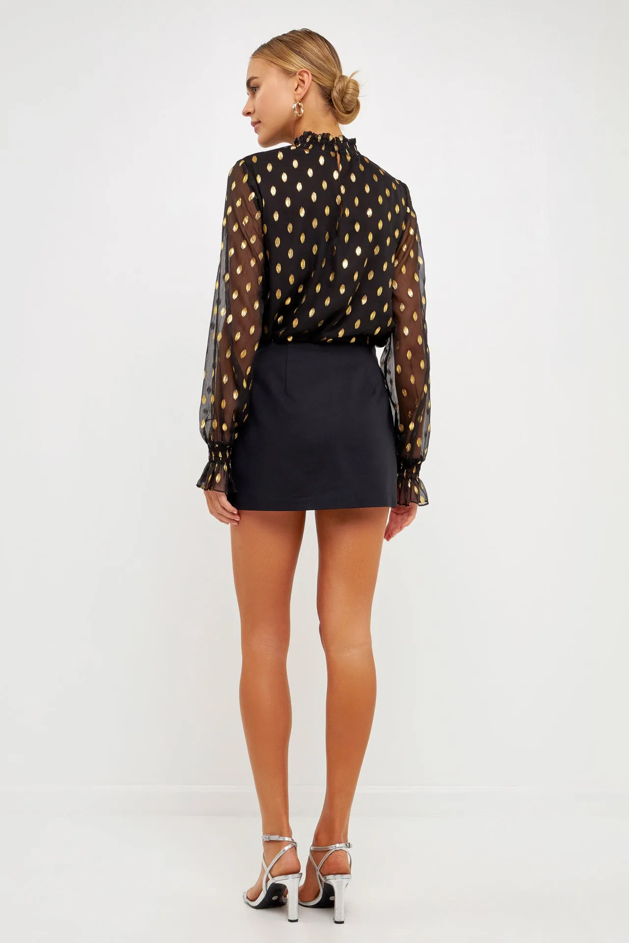 Polka Dot Chiffon Blouse sold by Endless Rose product image thumbnail 4