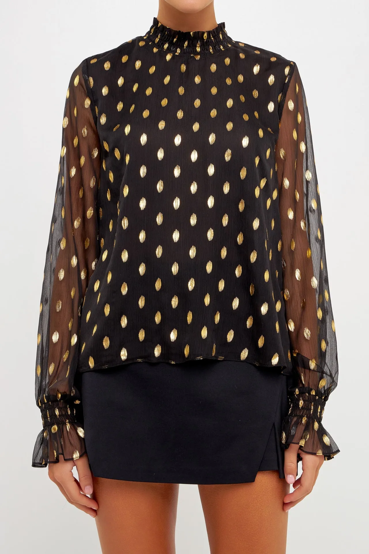 Polka Dot Chiffon Blouse sold by Endless Rose product image thumbnail 2