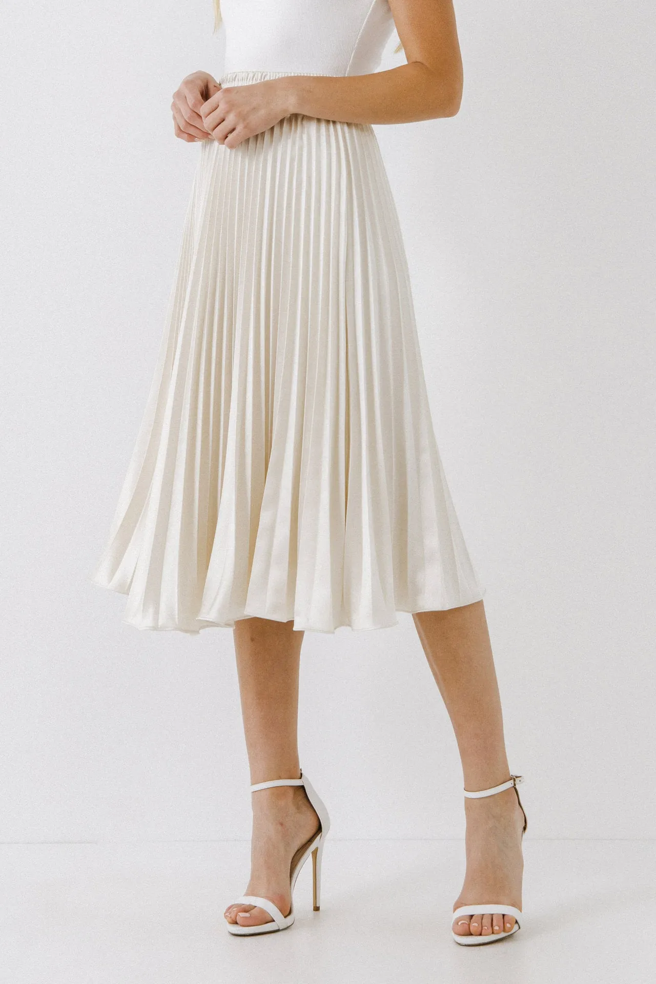 Pleated Satin Skirt sold by Endless Rose product image thumbnail 3