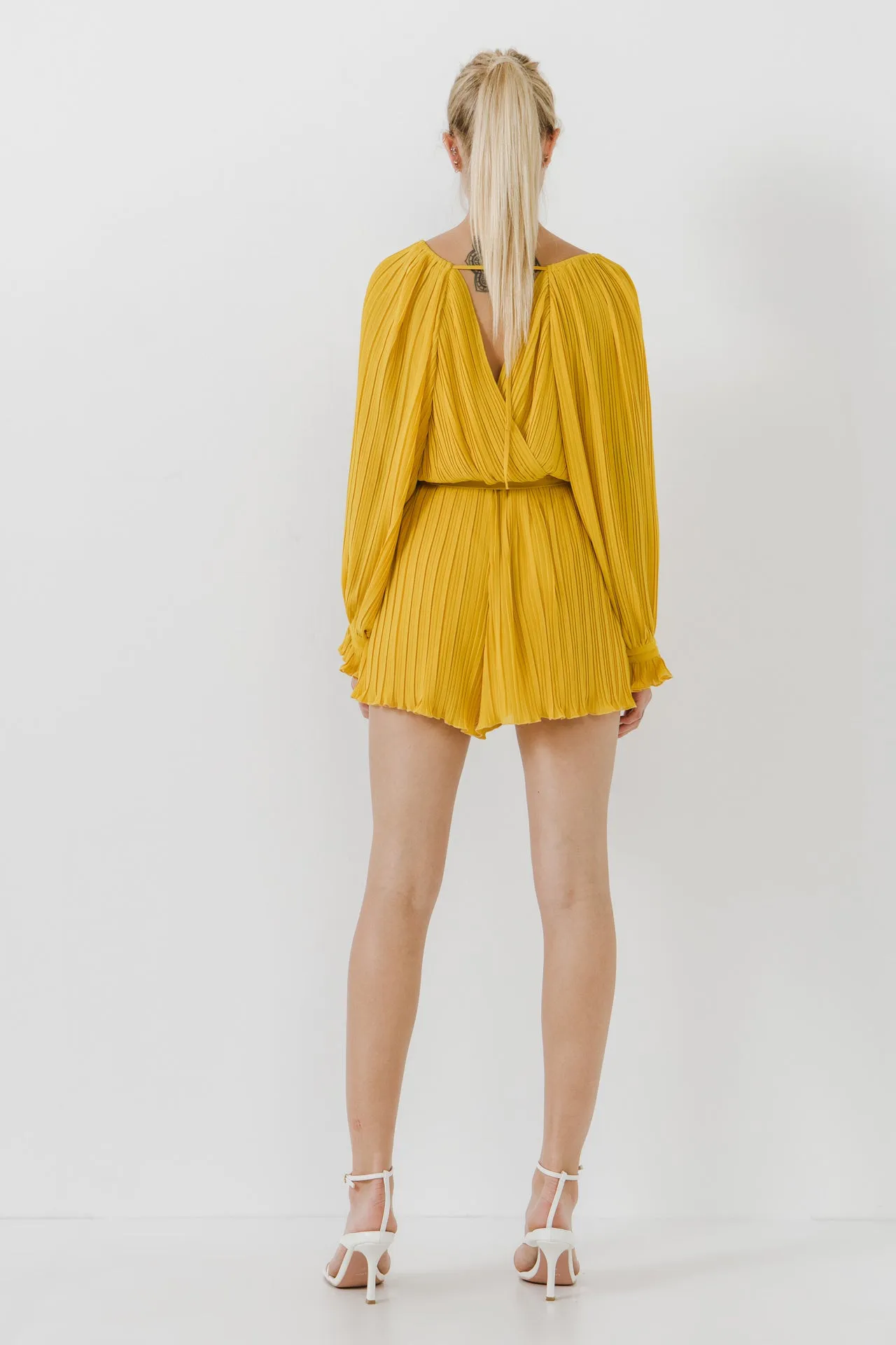 Pleated Surplice Romper sold by Endless Rose product image thumbnail 4