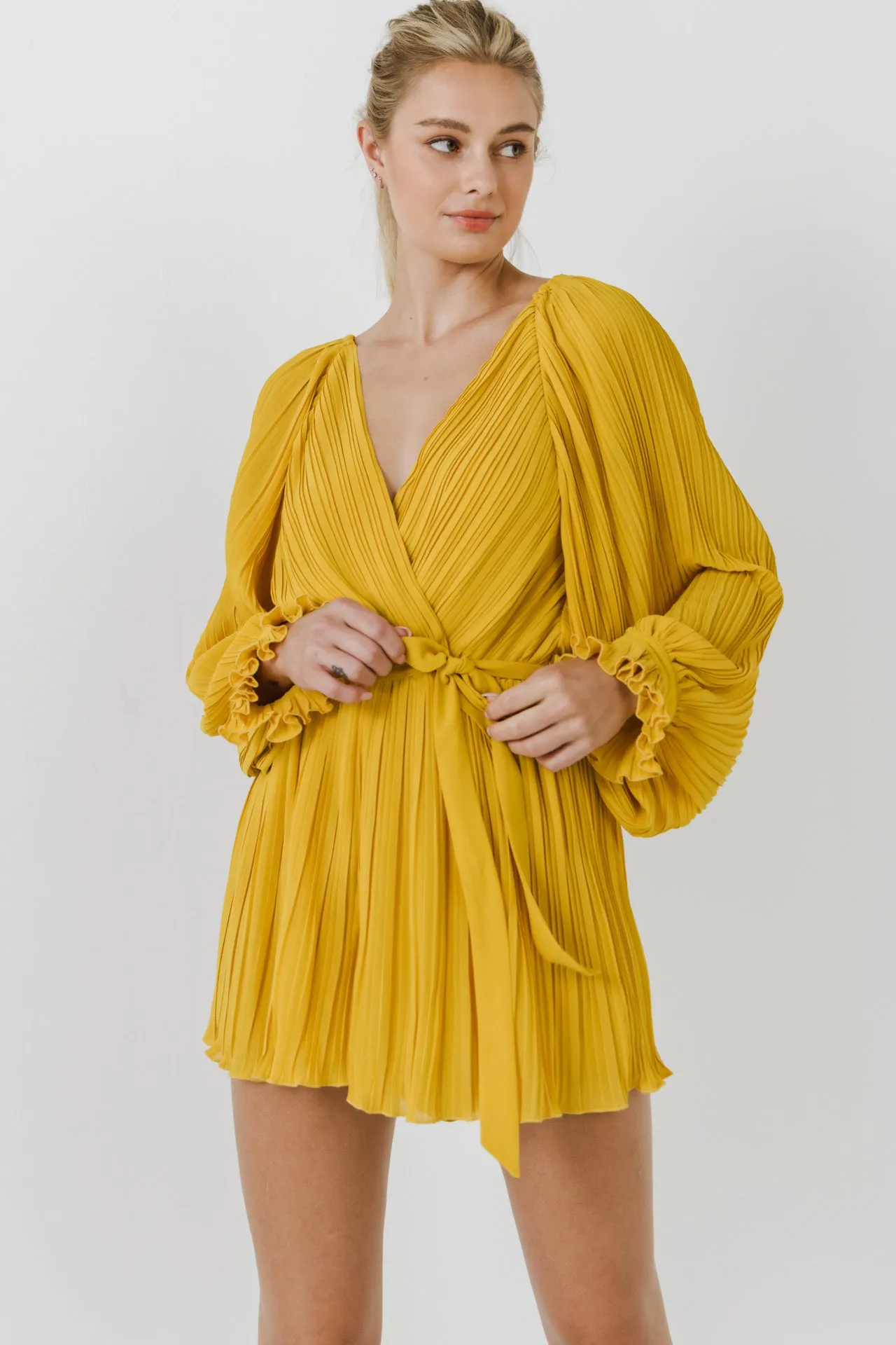 Pleated Surplice Romper sold by Endless Rose product image thumbnail 5