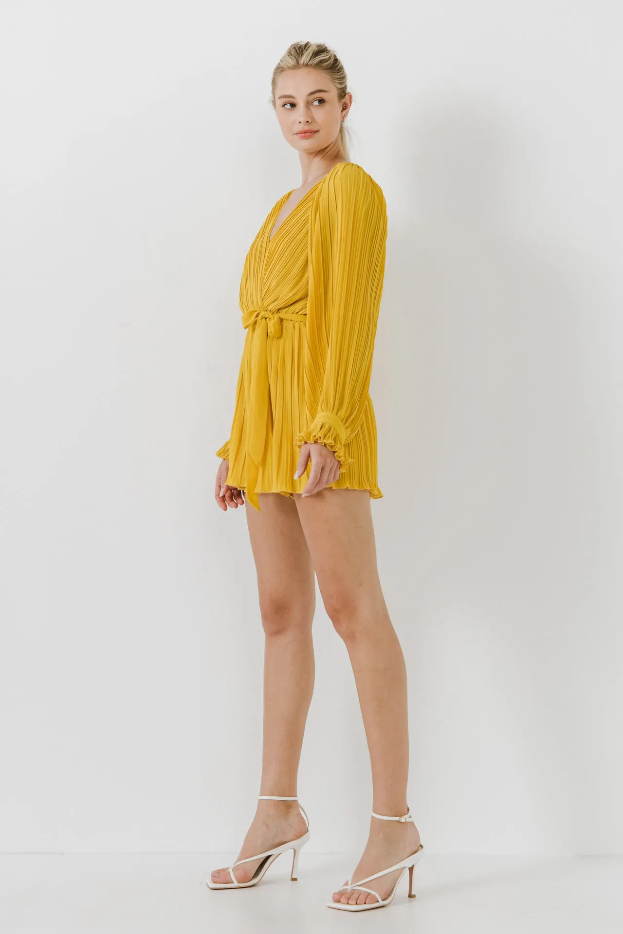 Pleated Surplice Romper sold by Endless Rose product image thumbnail 3