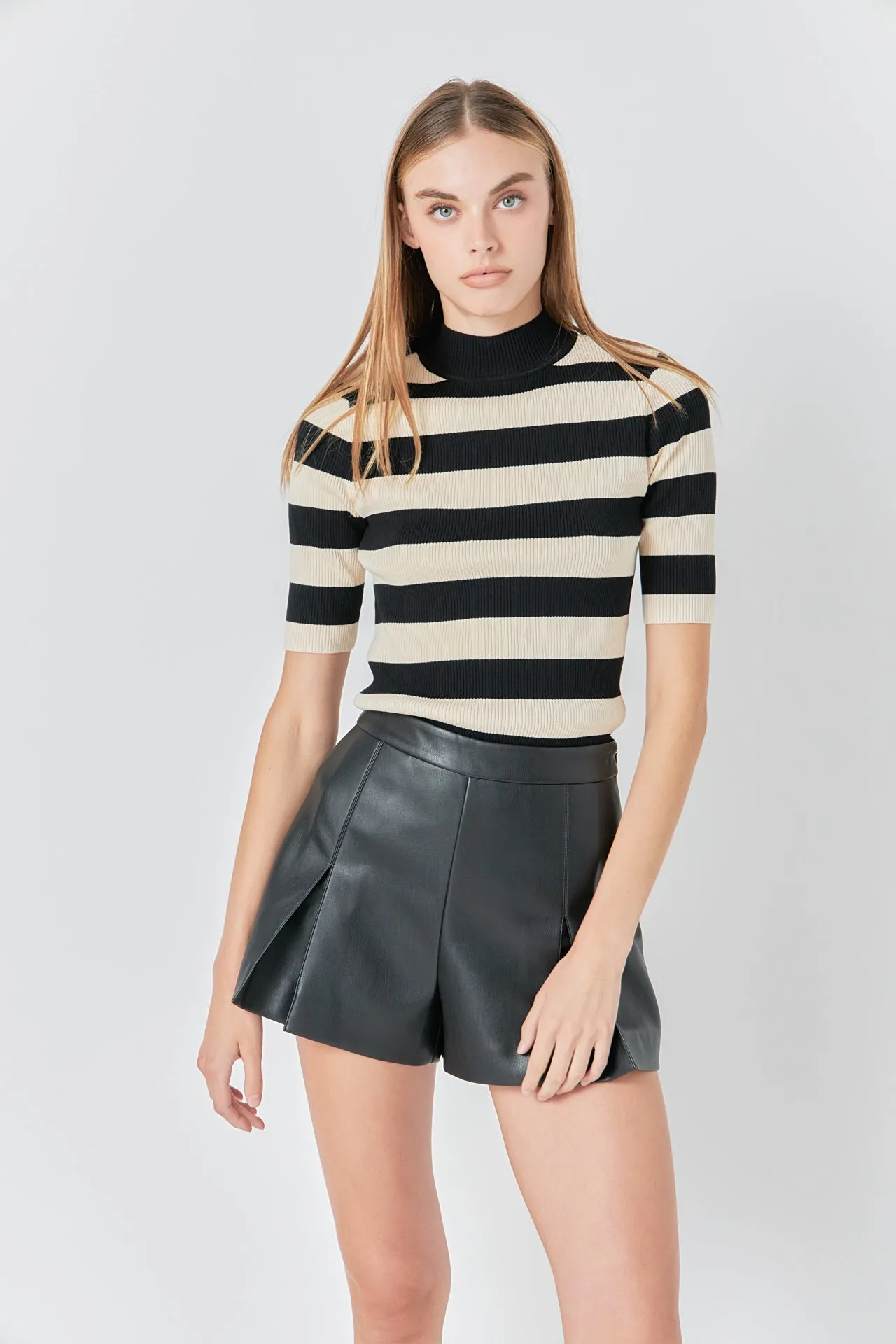 Faux Leather High Rise Shorts sold by Endless Rose product image thumbnail 5