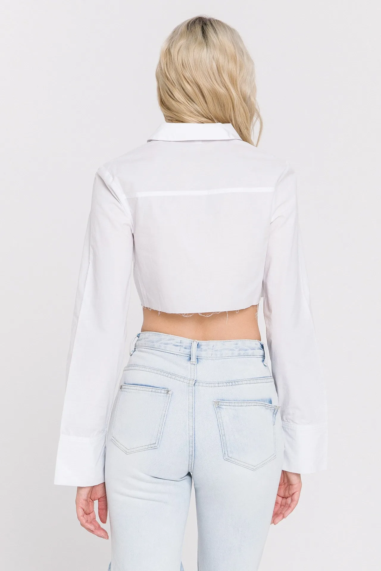 Cropped Long Sleeve Shirt sold by Endless Rose product image thumbnail 4