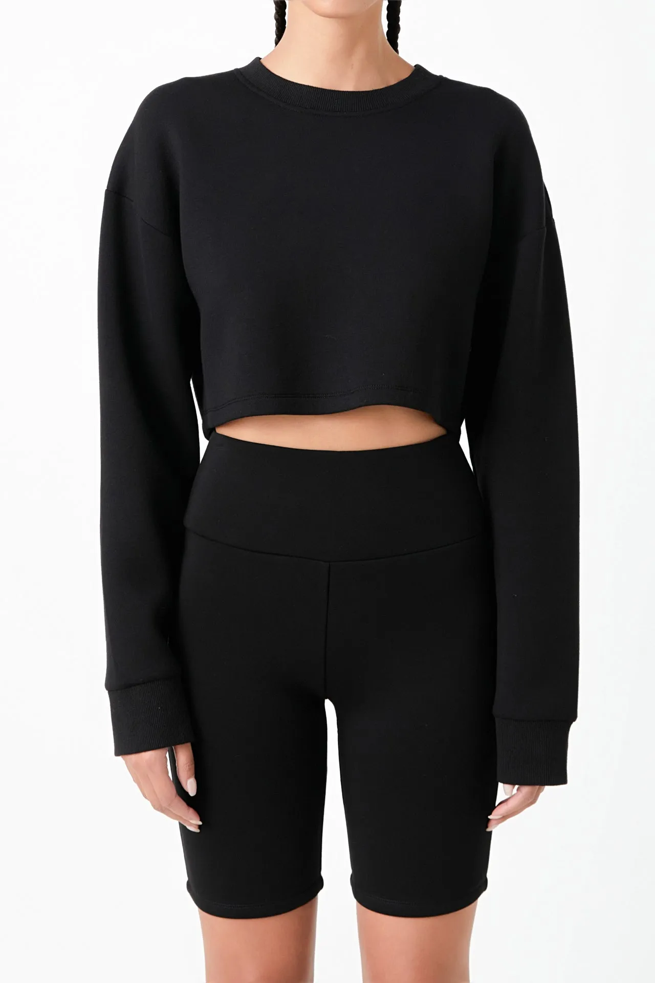 Loungewear Cropped Sweatshirt sold by Endless Rose product image thumbnail 3