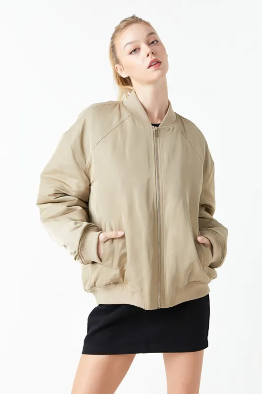 Ruched Bomber Jacket sold by Endless Rose