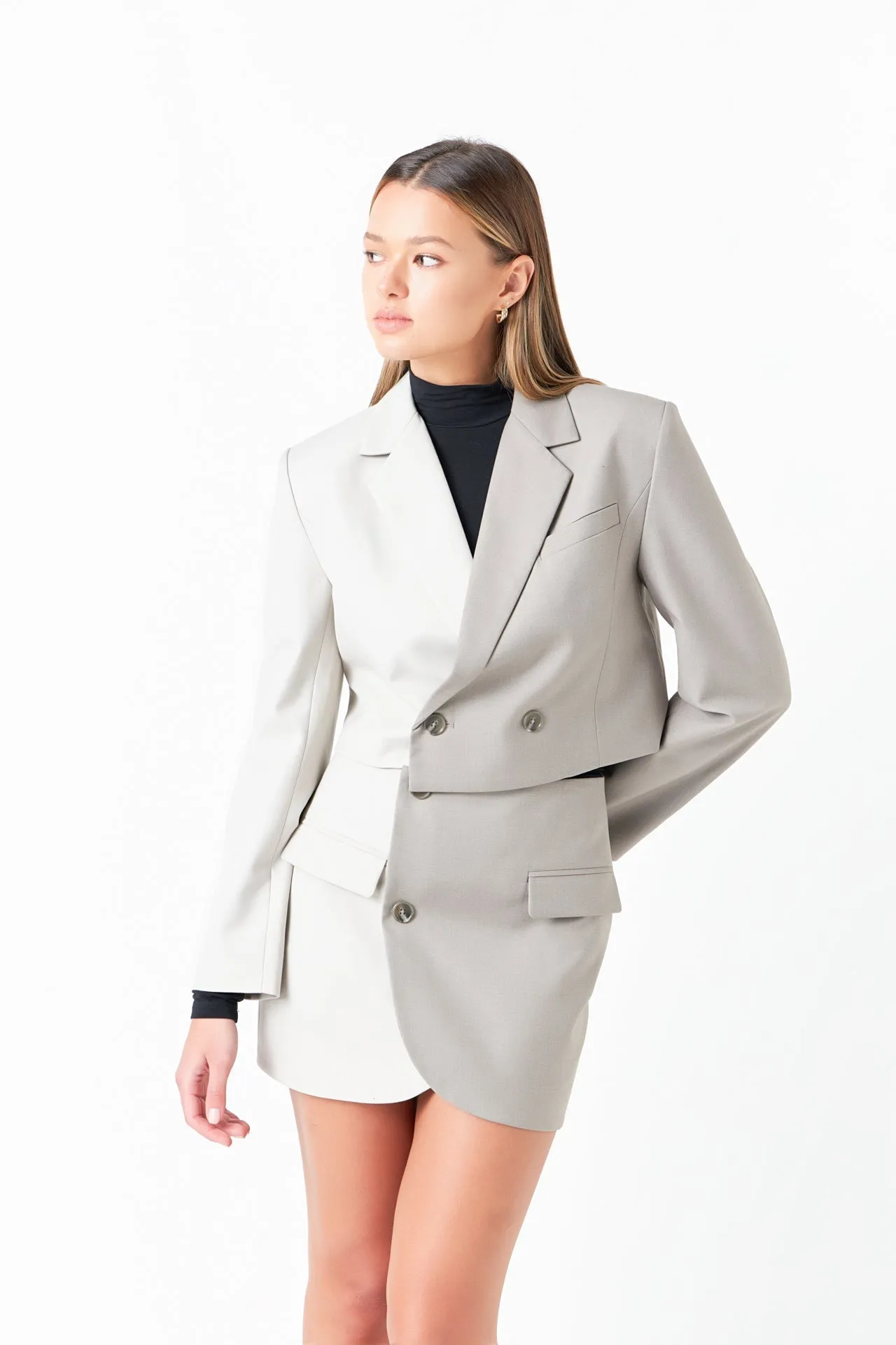 Cropped Colorblock Blazer sold by Endless Rose product image thumbnail 5