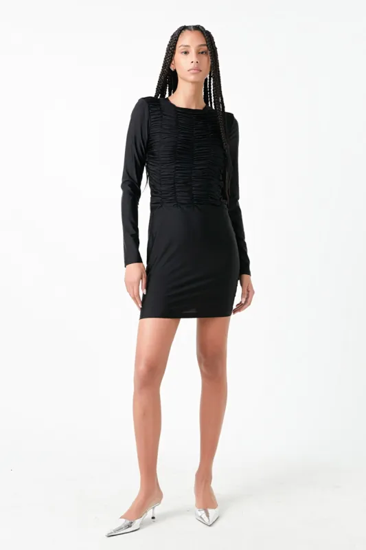 Gathered Mini Dress sold by Endless Rose