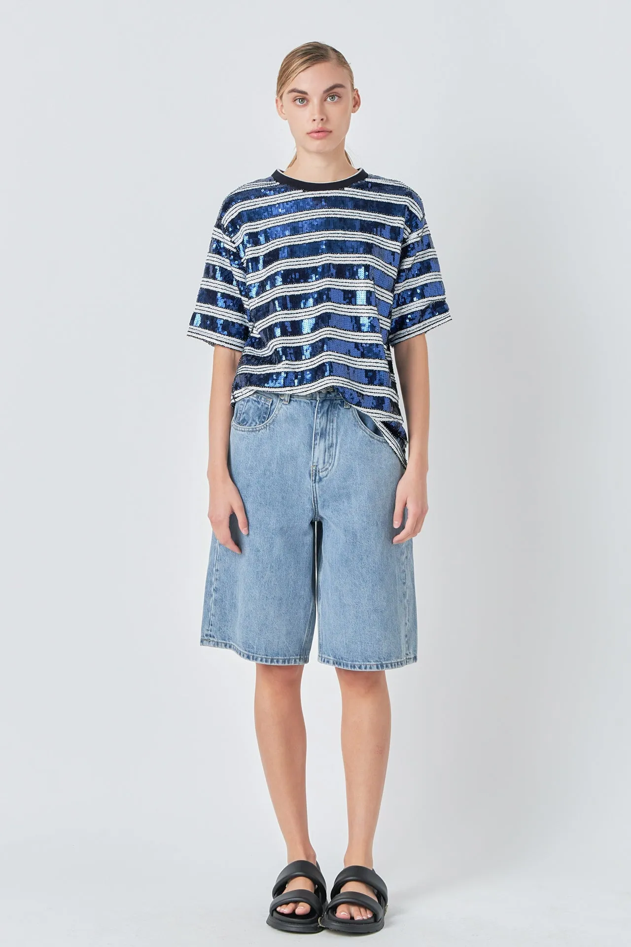 Sequin Stripe Top sold by Endless Rose product image thumbnail 3