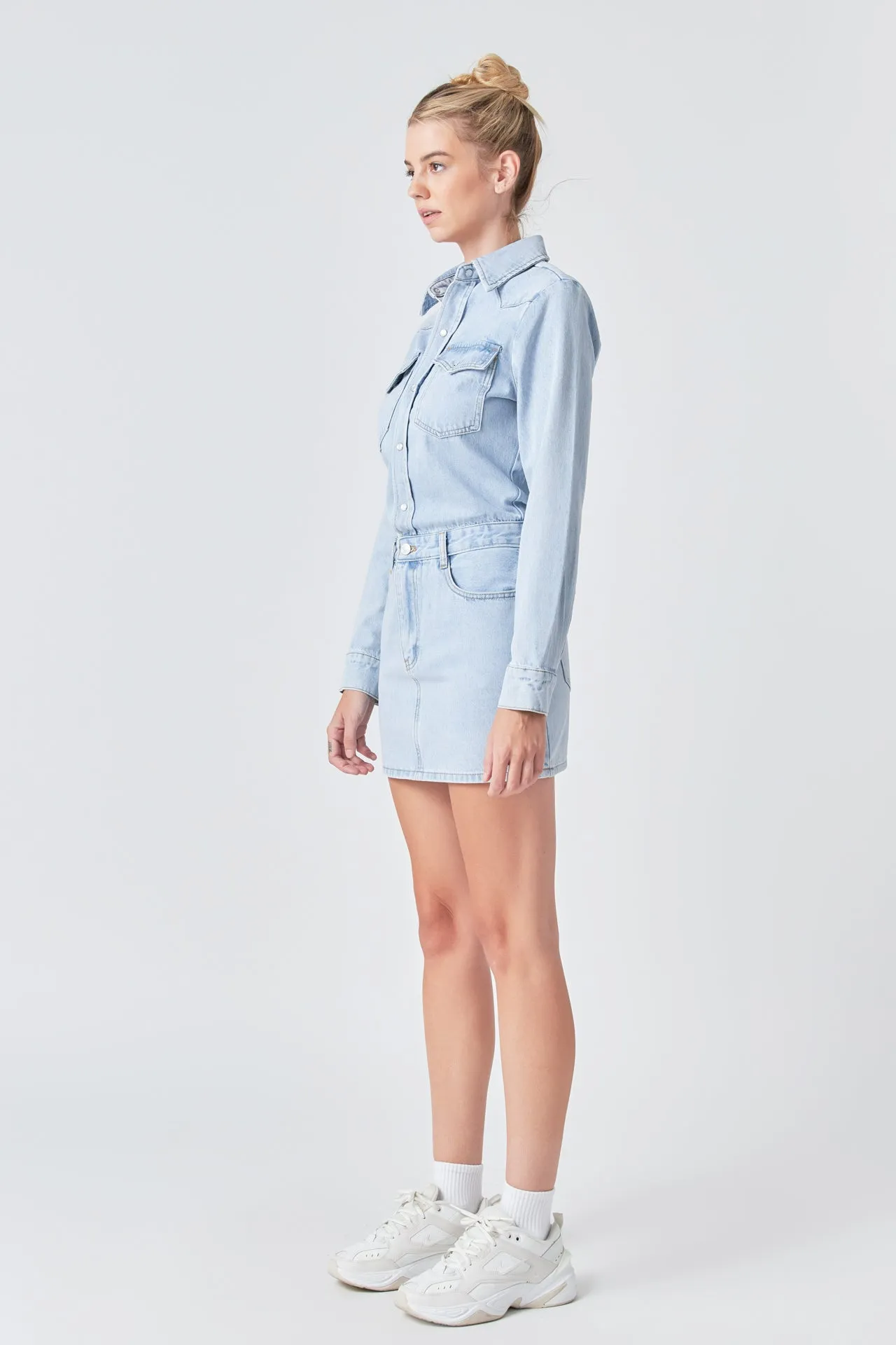 Denim Mini Dress sold by Endless Rose product image thumbnail 2