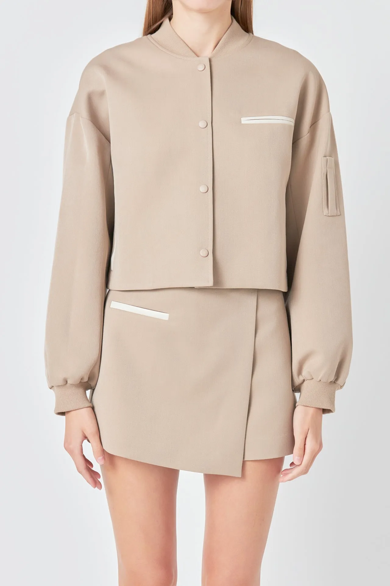 Cropped Bomber Jacket sold by Endless Rose product image thumbnail 3