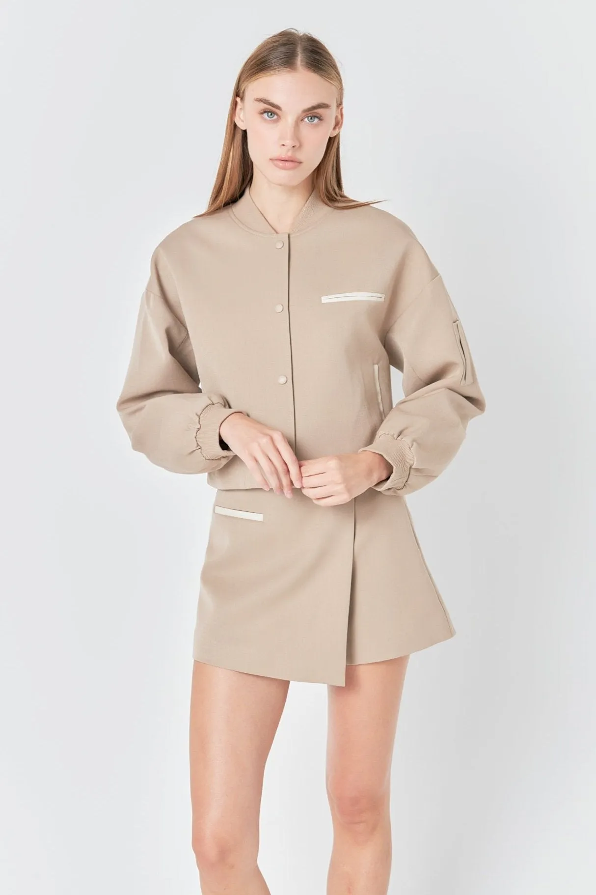 Cropped Bomber Jacket sold by Endless Rose product image thumbnail 5