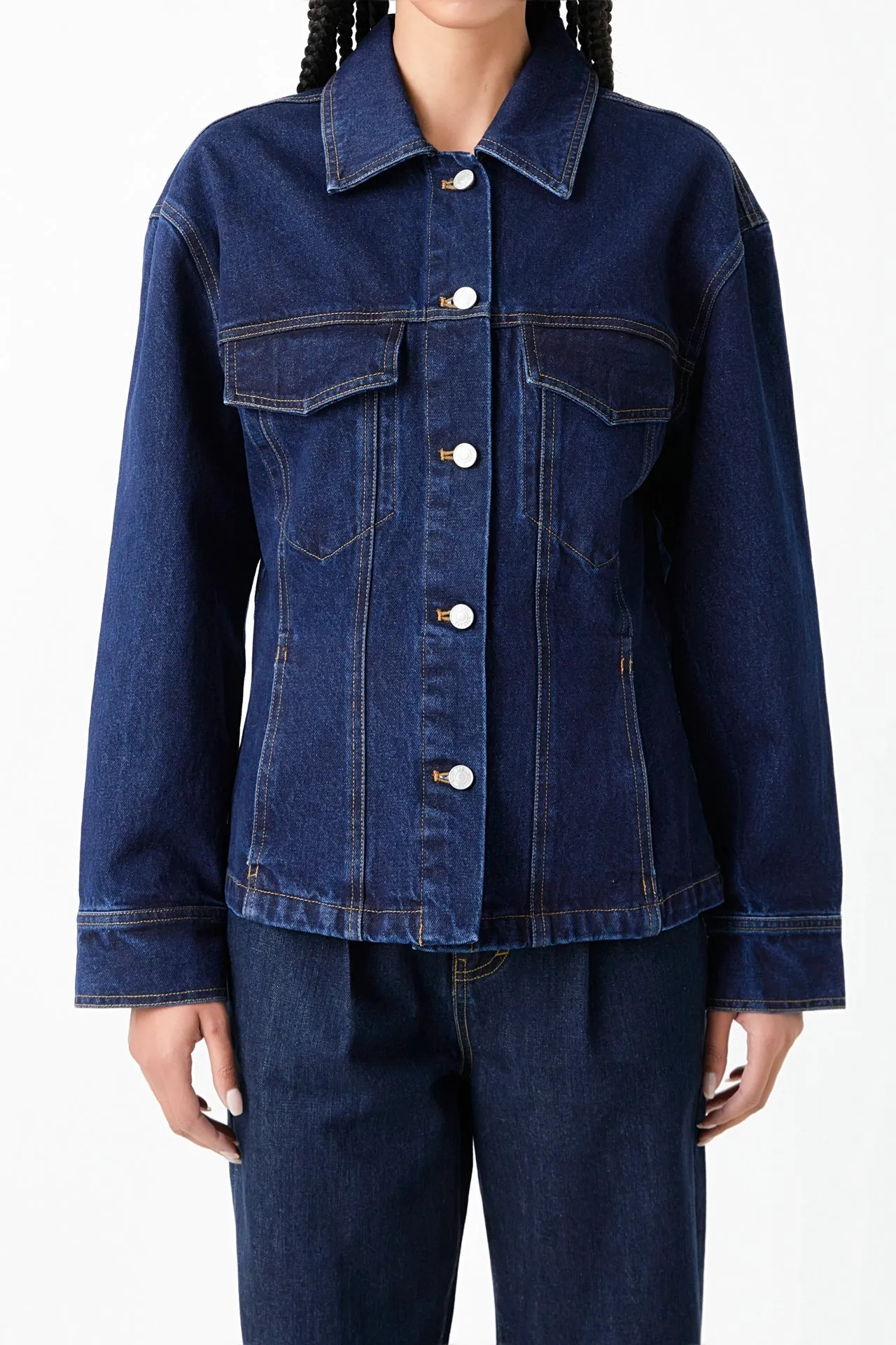 Waist Fitted Denim Jacket sold by Endless Rose product image thumbnail 3