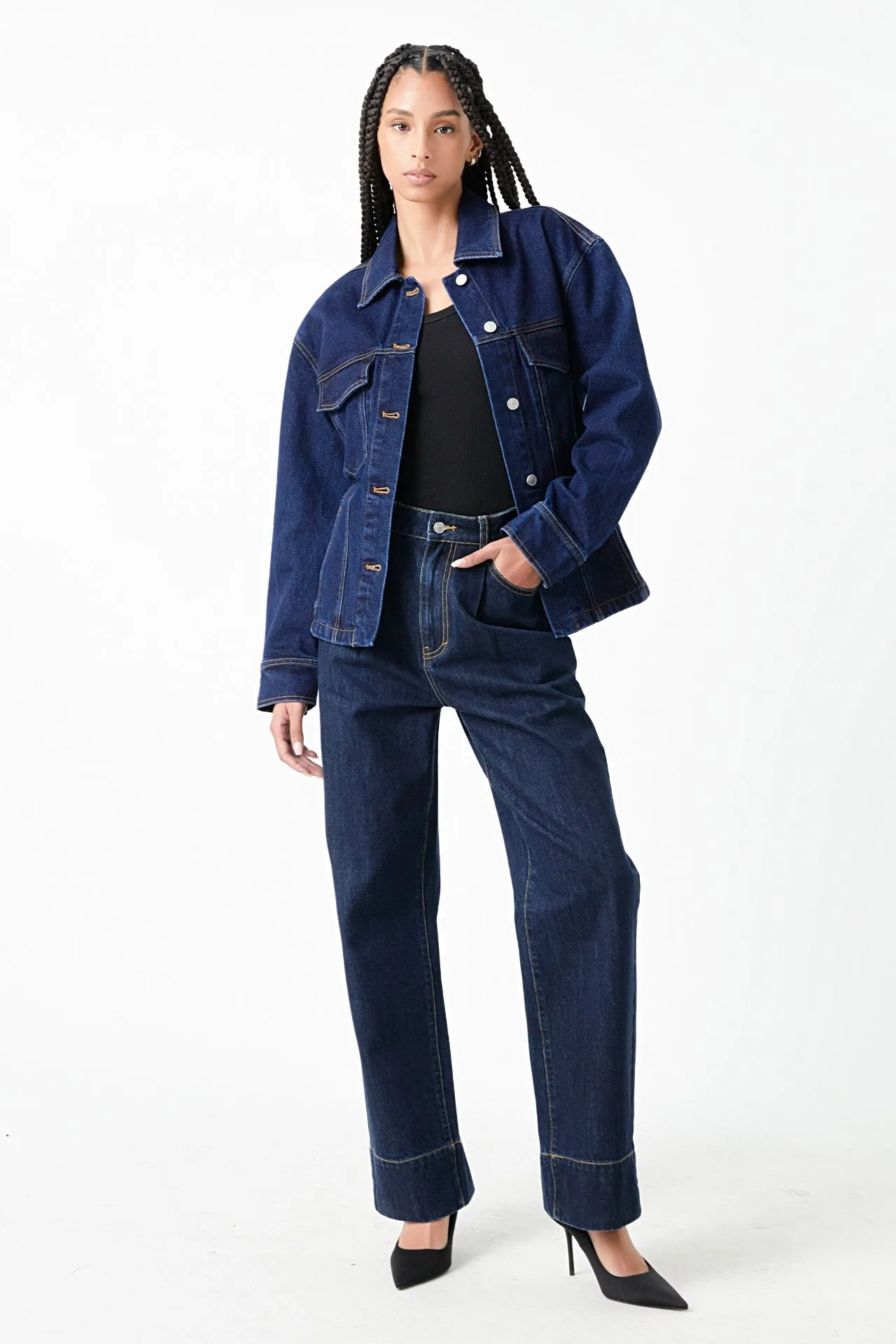 Waist Fitted Denim Jacket sold by Endless Rose product image thumbnail 2