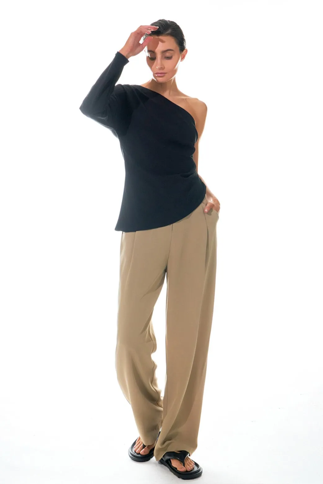 Wide Leg High Waisted Trouser sold by Endless Rose