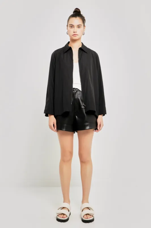 Nylon Jacket with O-ring Zipper sold by Endless Rose