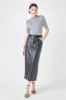 Faux Leather Maxi Skirt sold by Endless Rose
