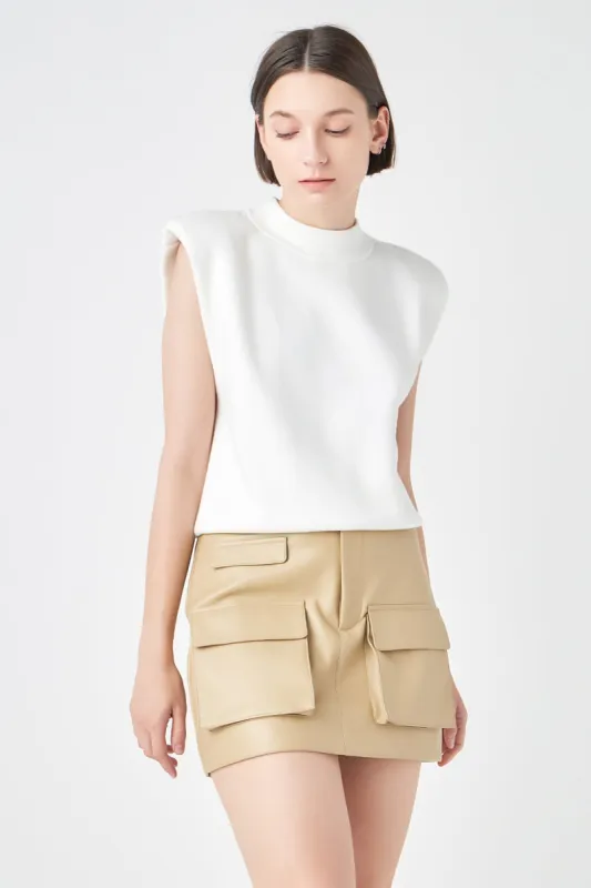Low Waisted Cargo Mini Skirt sold by Endless Rose