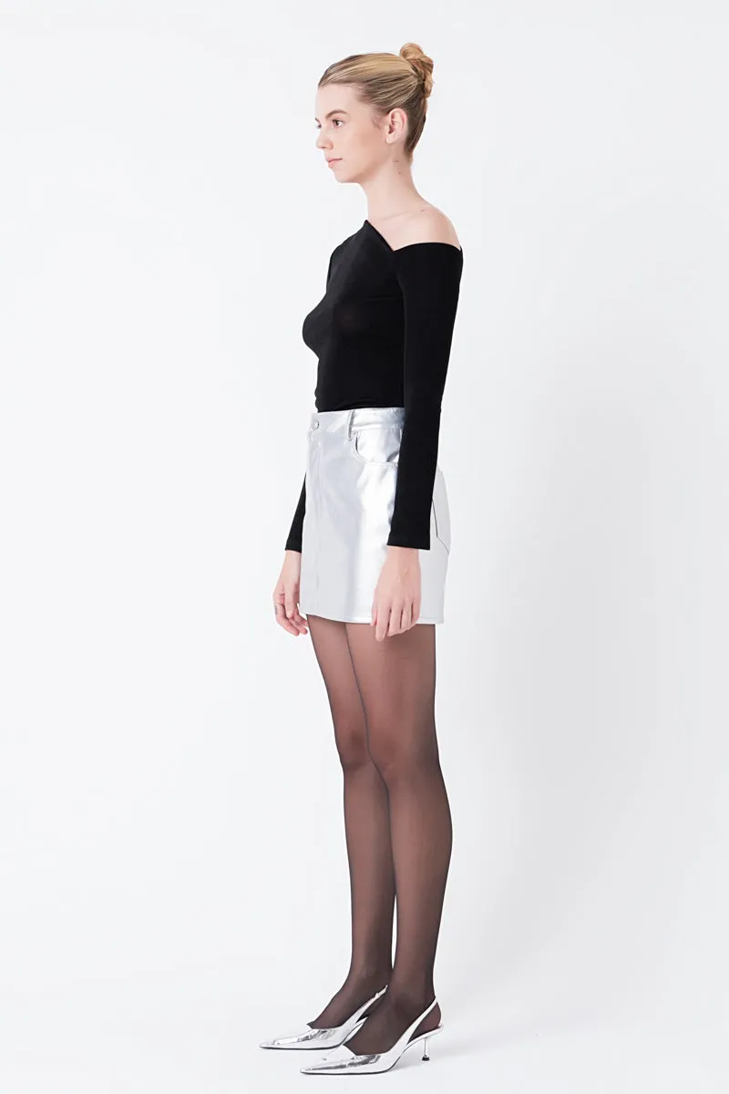 Faux Leather Mini Skirt sold by Endless Rose product image thumbnail 4