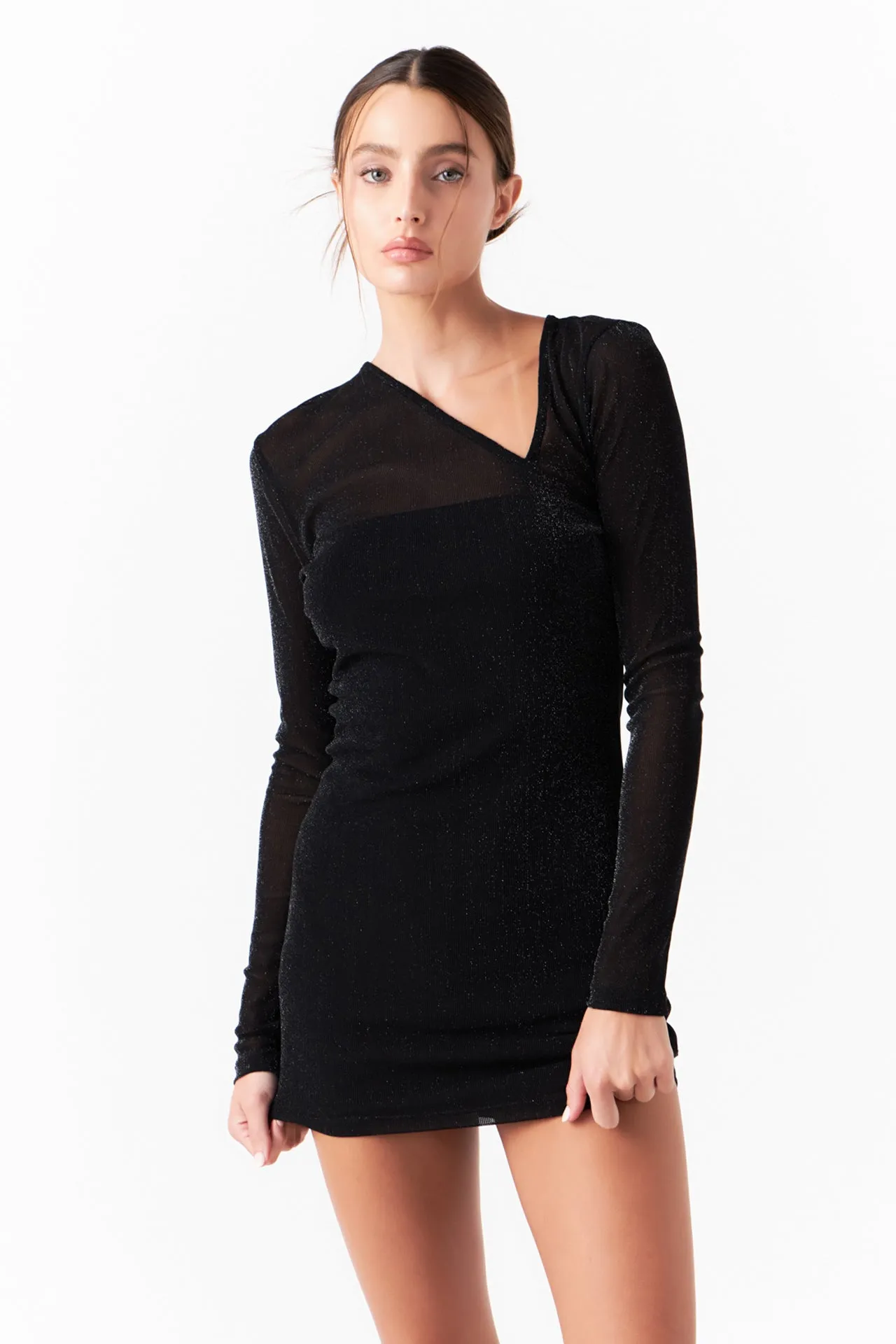 Sparkly Mini Dress with Cut out Detail sold by Endless Rose product image thumbnail 3