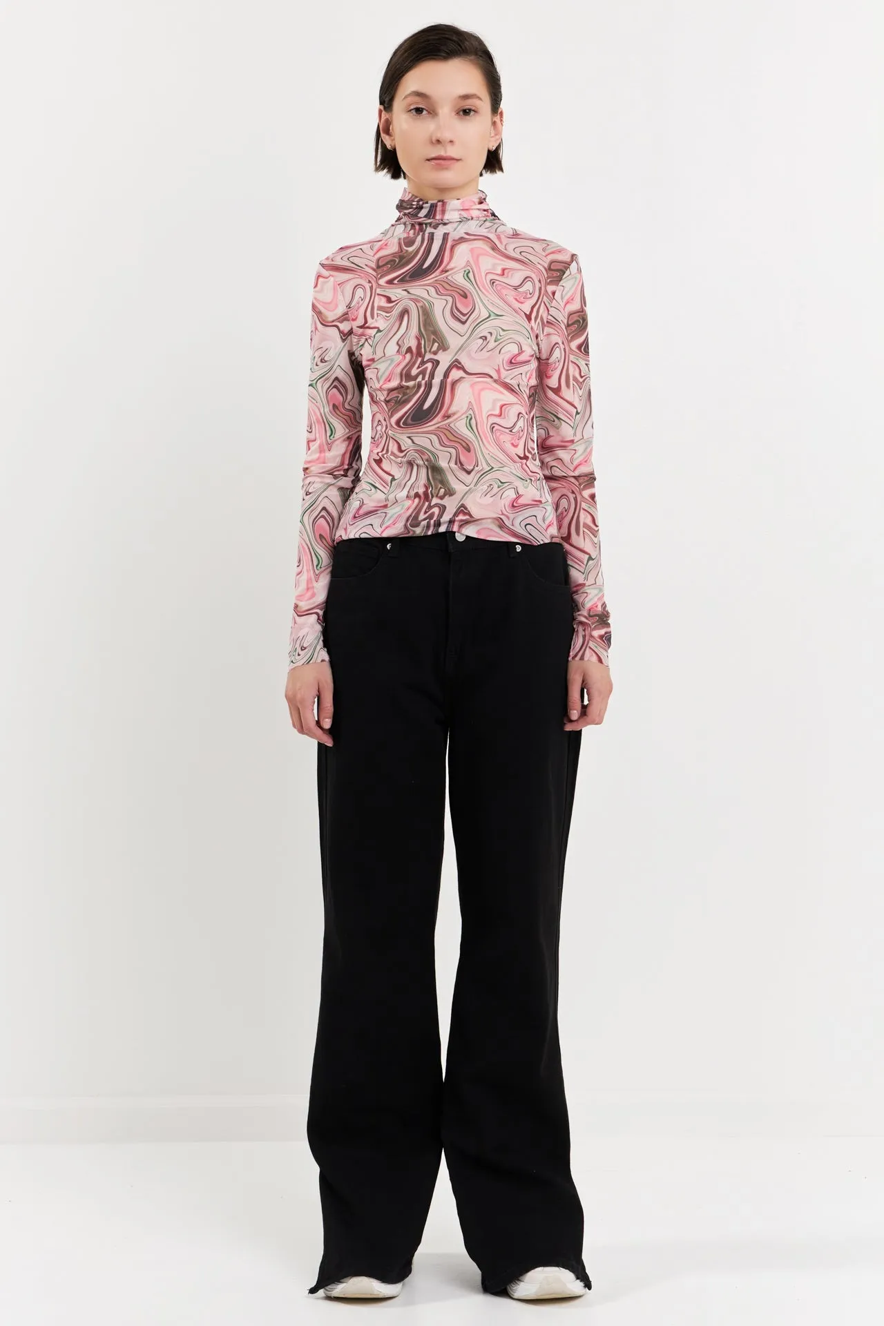 Print Mesh Top sold by Endless Rose product image thumbnail 2