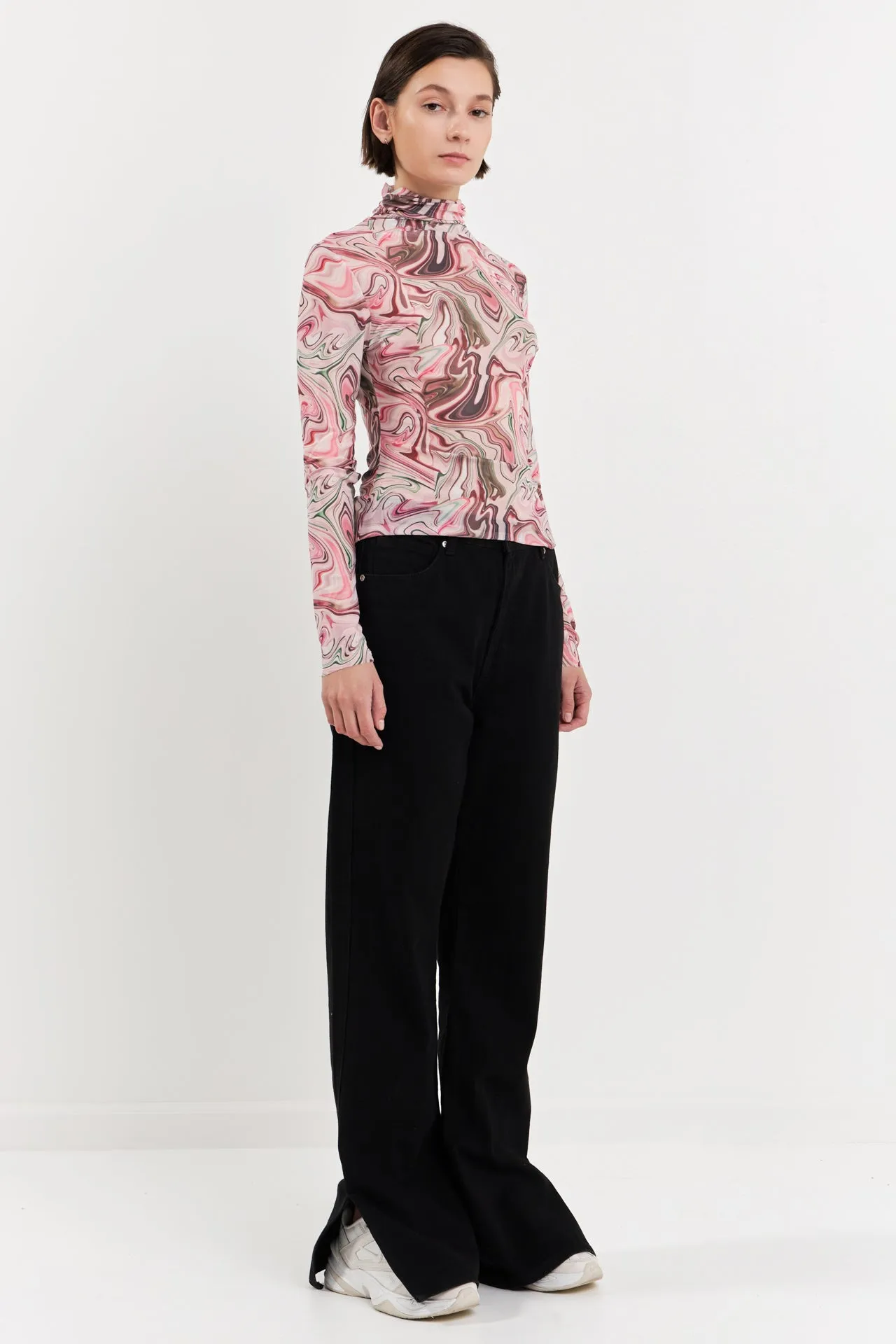 Print Mesh Top sold by Endless Rose product image thumbnail 4