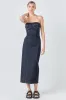 Strapless Denim Midi Dress sold by Endless Rose