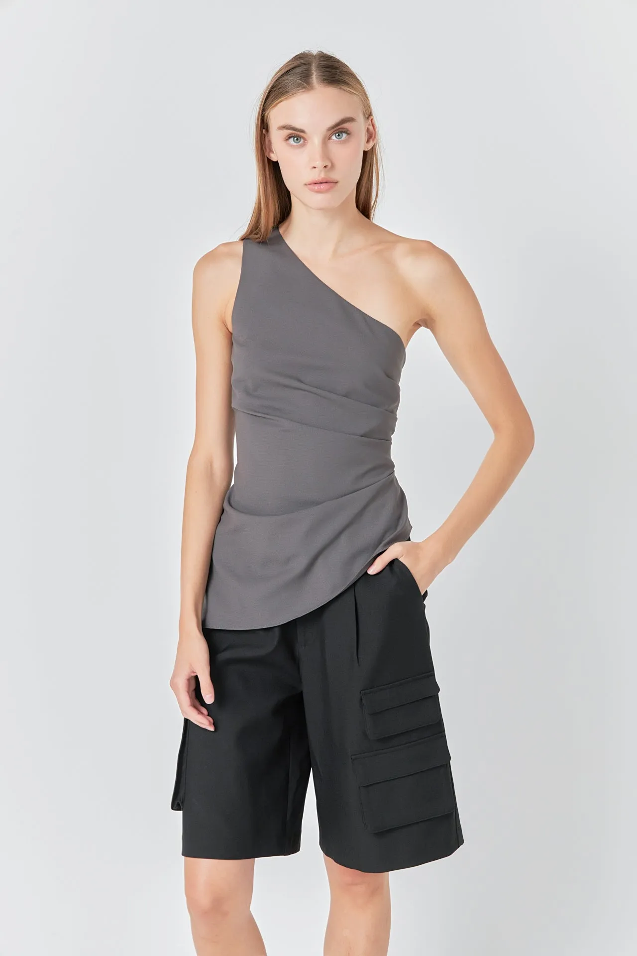 One Shoulder Ruched Top sold by Endless Rose