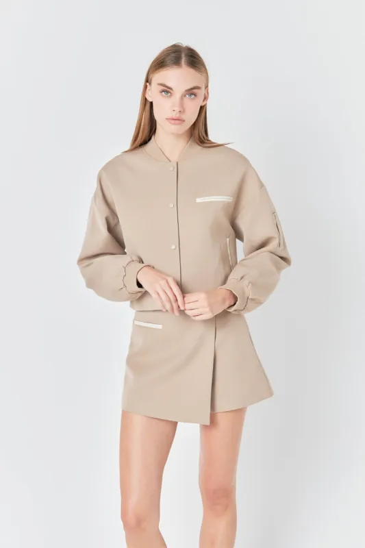 Asymmetrical Wrap Mini Skort sold by Endless Rose