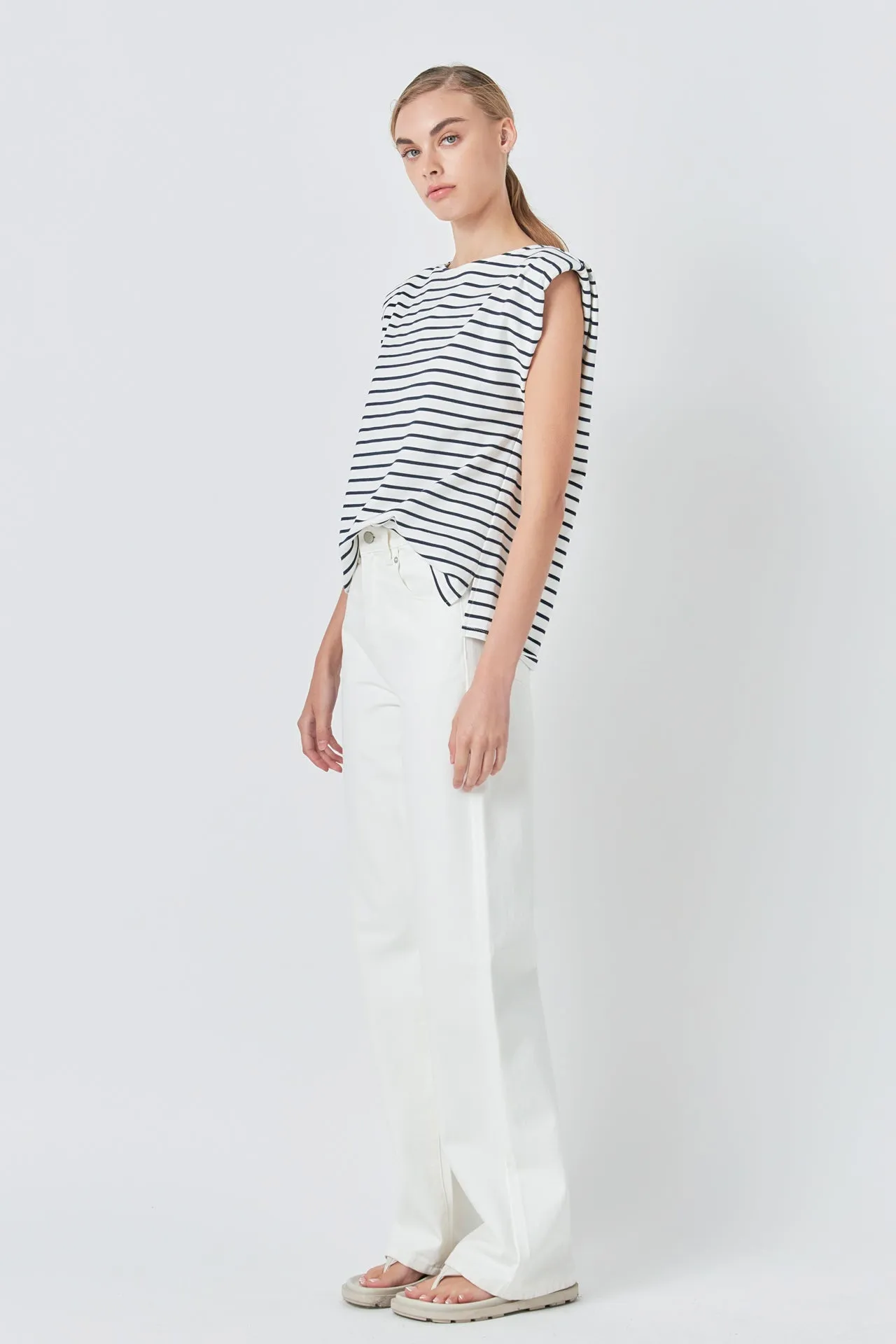 Striped Padded Sleeveless Top sold by Endless Rose product image thumbnail 5
