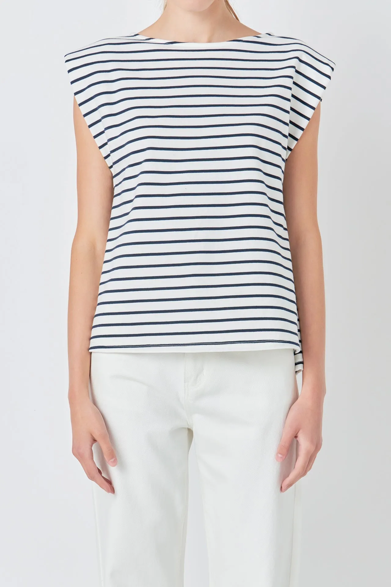 Striped Padded Sleeveless Top sold by Endless Rose product image thumbnail 3
