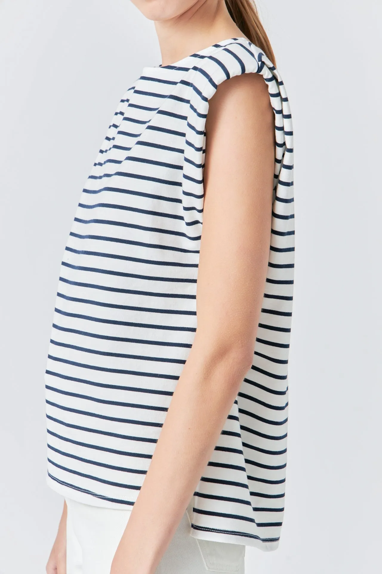 Striped Padded Sleeveless Top sold by Endless Rose product image thumbnail 4