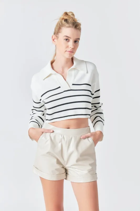 Shiny PU Shorts sold by Endless Rose