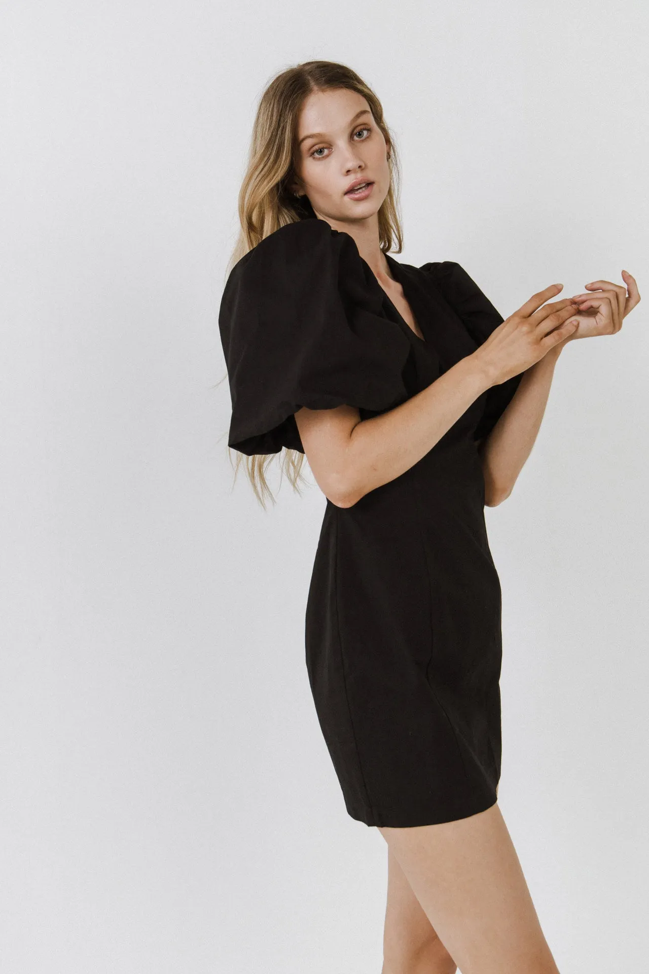Puff Sleeve Mini Dress - Final sale sold by Endless Rose product image thumbnail 5