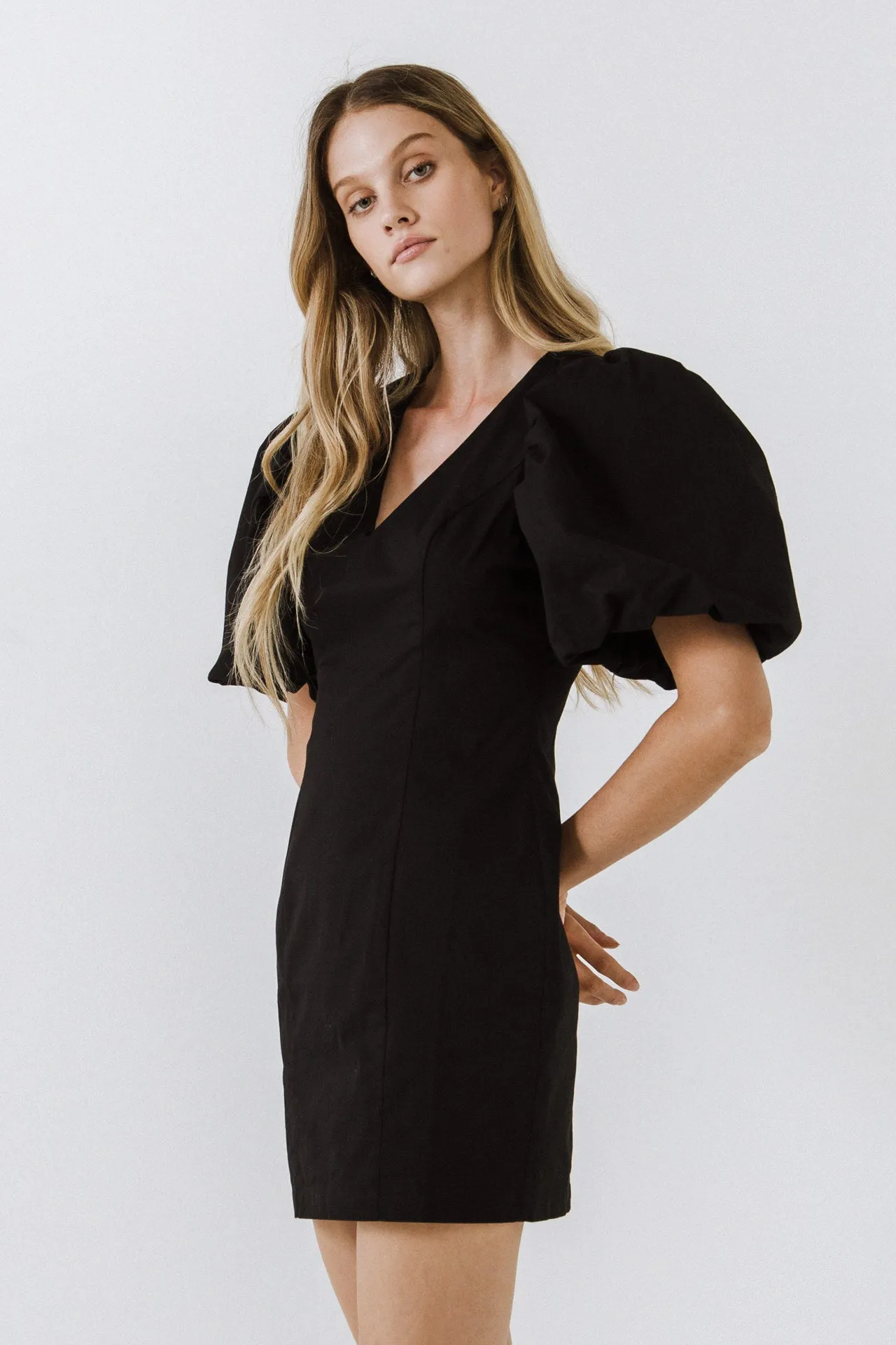 Puff Sleeve Mini Dress - Final sale sold by Endless Rose product image thumbnail 2