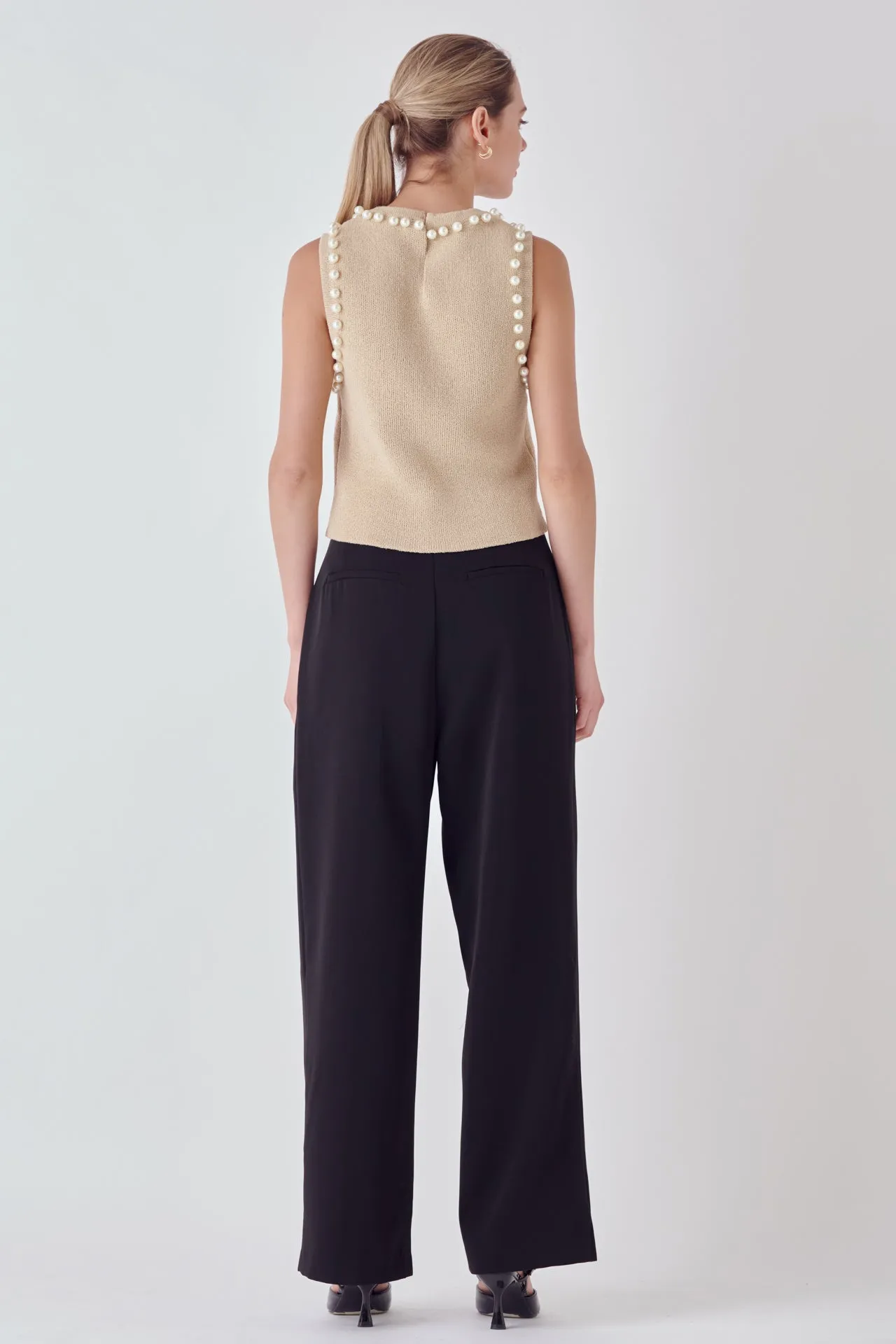 Pearl Detail Knit Tank Top - Final sale sold by Endless Rose product image thumbnail 4