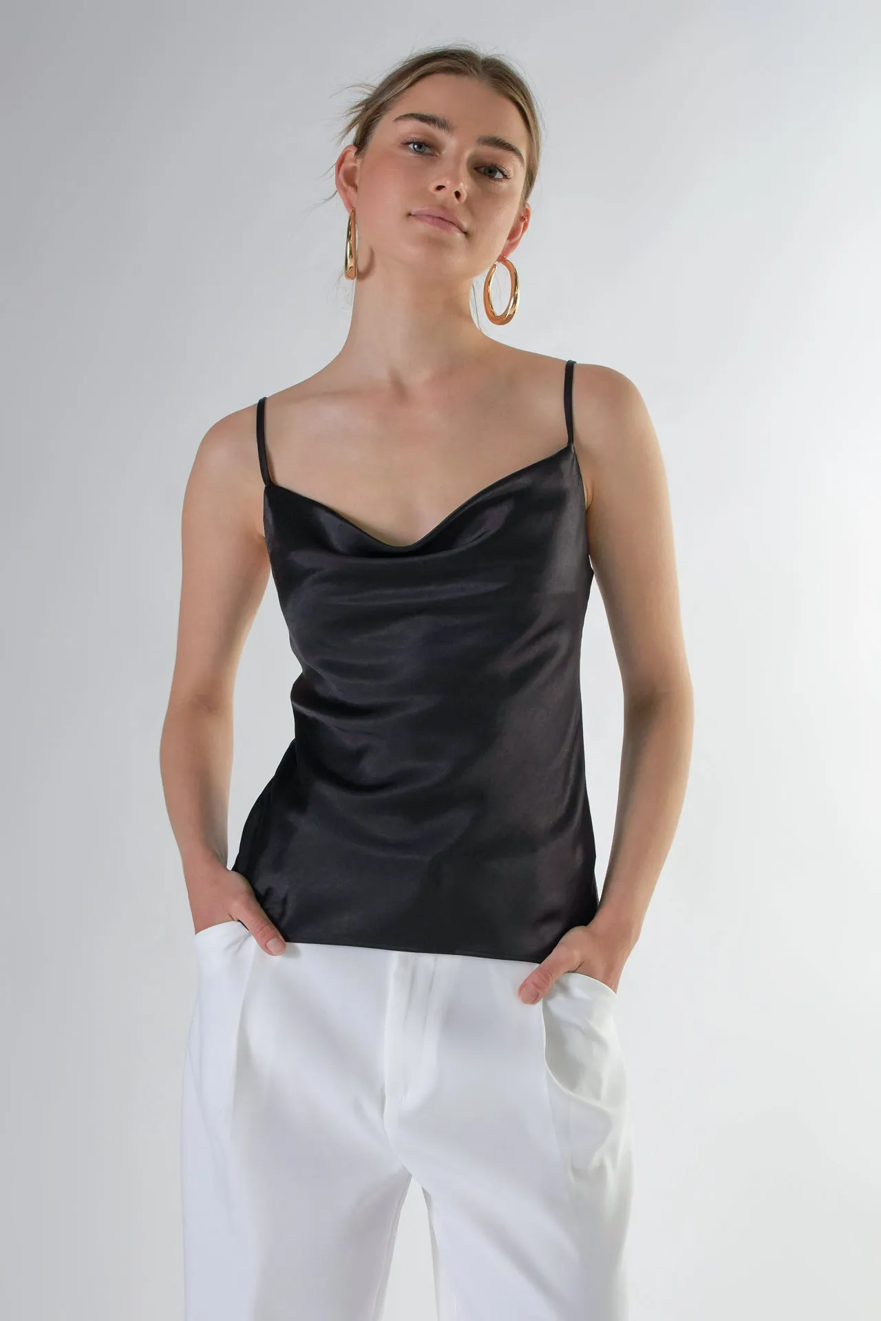 Satin Cowl Neck Top sold by Endless Rose product image thumbnail 5