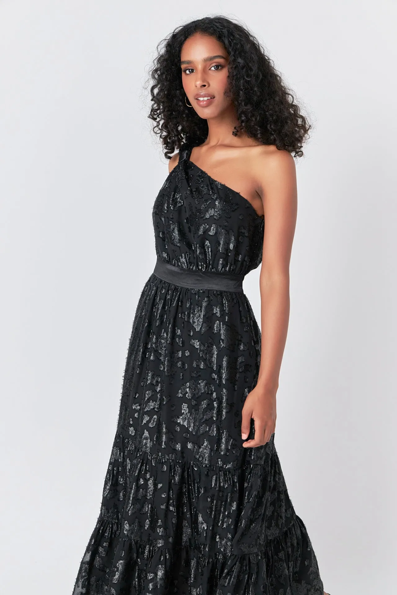 One Shoulder Chiffon Maxi Dress sold by Endless Rose product image thumbnail 5