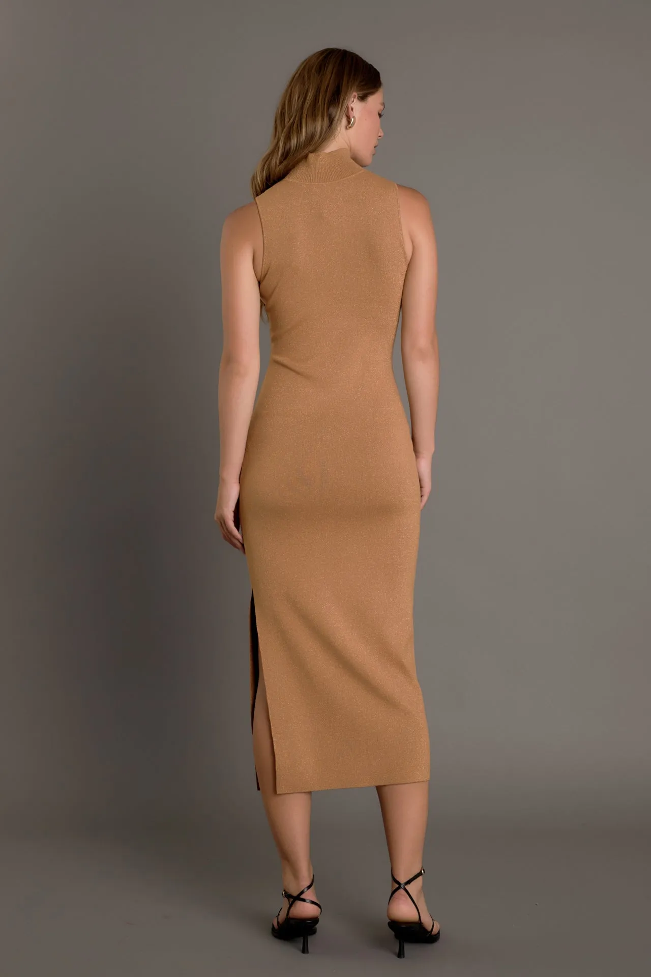 Lurex High Neck Midi Dress sold by Endless Rose product image thumbnail 4