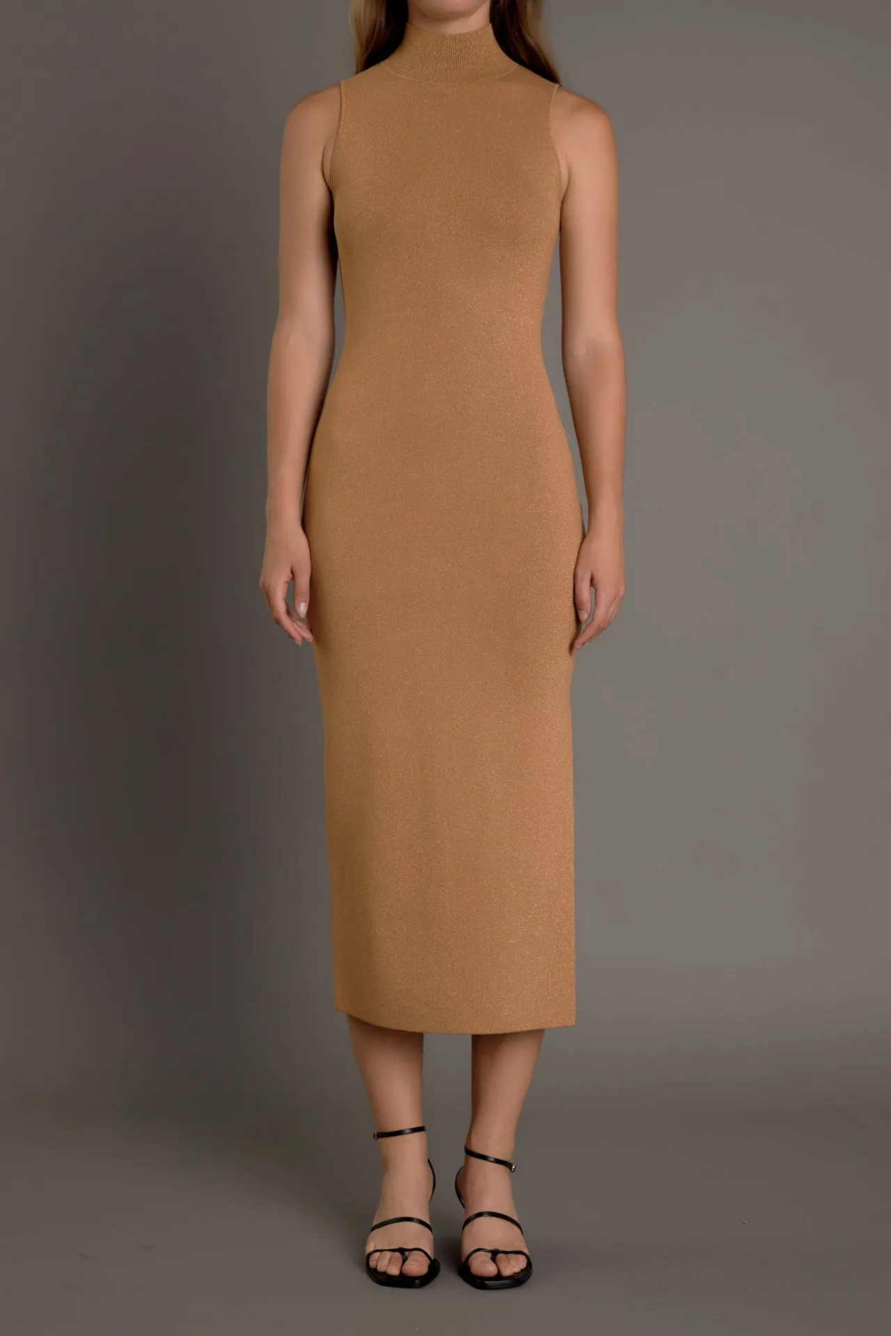 Lurex High Neck Midi Dress sold by Endless Rose product image thumbnail 2