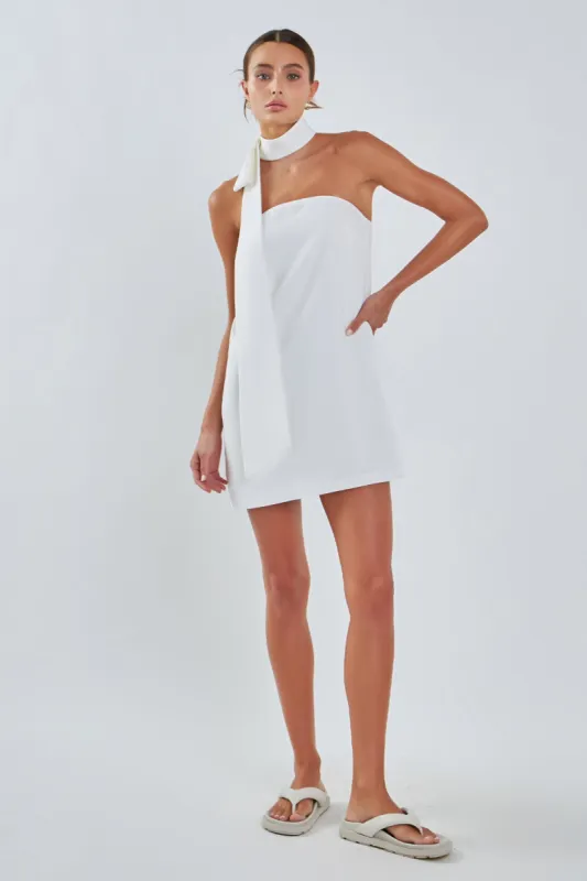 Choker Tie Mini Dress sold by Endless Rose