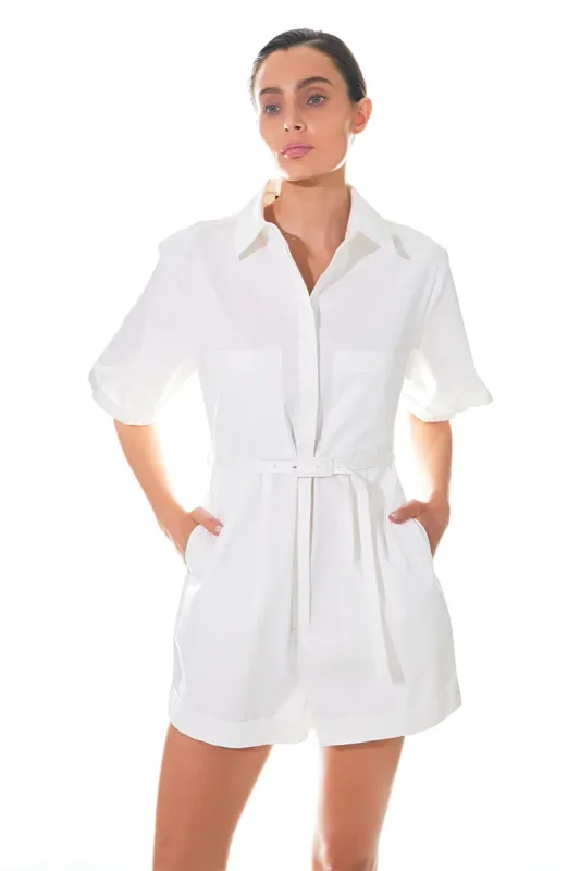 Shoulder Pad Shirt Romper made by Endless Rose
